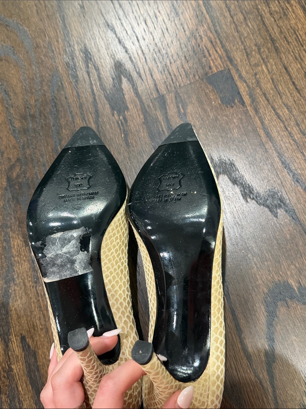 Stuart Weitzman Snake Skin Pumps - Picture 5 of 7